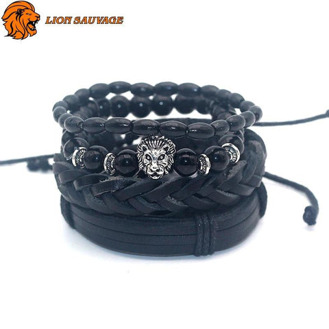 Bracelet Lion Signature Cuir