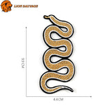 Dimensions du Patch Serpent Motard Thermocollant