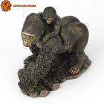 Finition de la Statue Gorille Déco