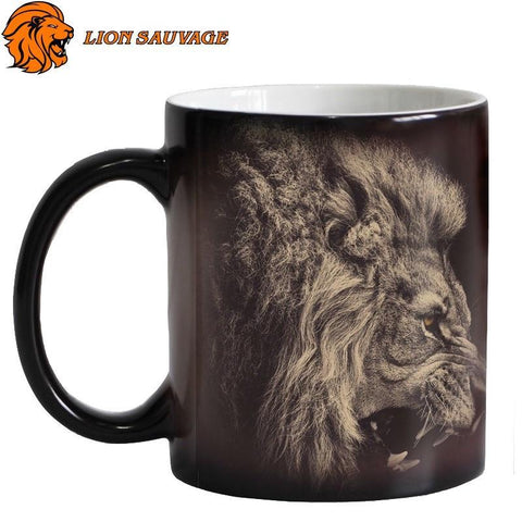 Mug Lion Noir