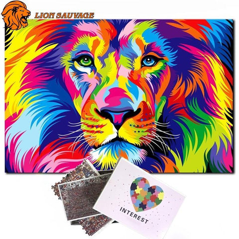Puzzle Lion Multicolore 1000 Pieces