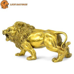 Statuette Lion Cuivre de profil