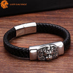 Bracelet Cuir Roi Lion Homme