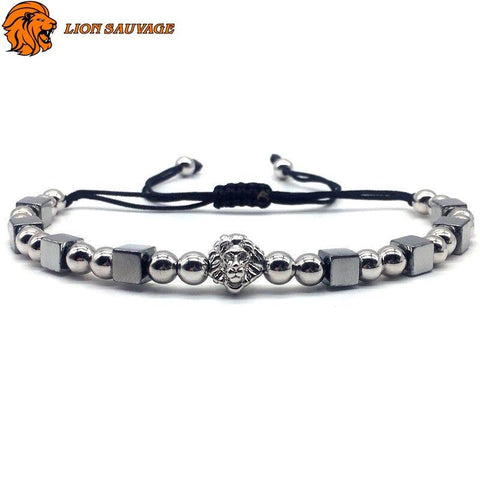 Bracelet Perle Lion Alpha