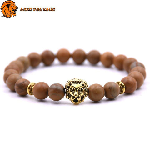 Bracelet Lion Association Royale Perles