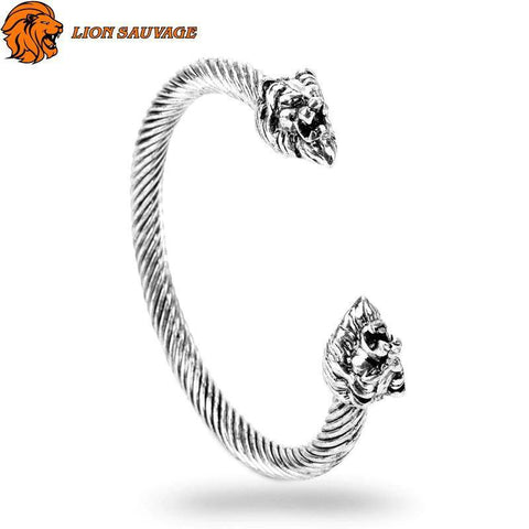 Bracelet Lion Couple Acier