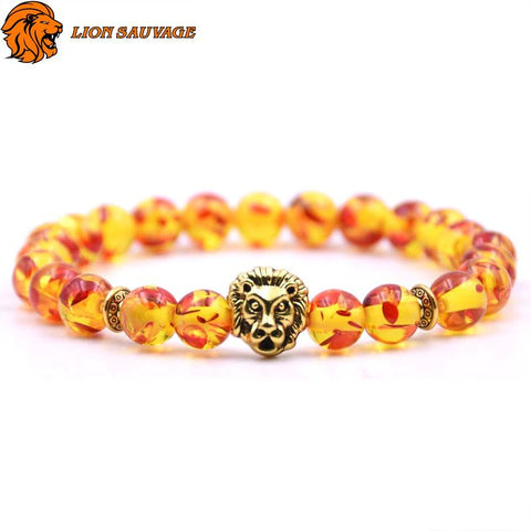 Bracelet Lion Cristal Perles