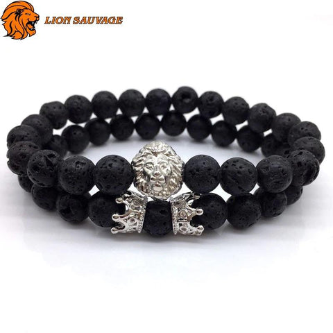 Bracelet Lion Protection Perle