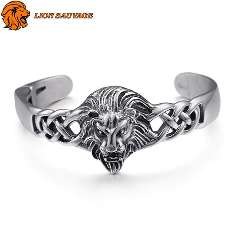 Bracelet Tête de Lion acier