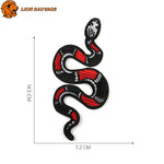 Dimensions du Patch Serpent Africain Thermocollant