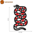 Dimensions du Patch Serpent Rouge Thermocollant