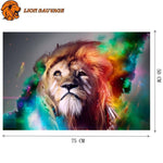Dimensions du Puzzle Lion Art 1000 Pieces
