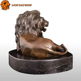Finition Bronze de la Statue Lion Mâle