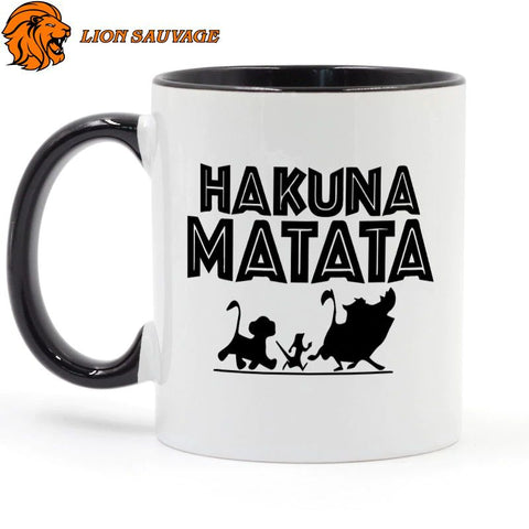Mug Lion Hakuna Matata Noir