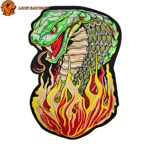 Patch Cobra Flamme Thermocollant