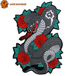 Patch Serpent Rose à coudre