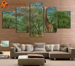 Peinture Girafe Jugement accroché sur le mur