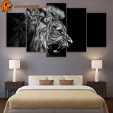 Peinture Lion Rugissant dans la chambre