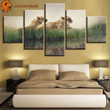 Peinture Lionne Safari dans la chambre