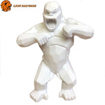Statue Gorille Blanc Mat