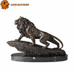 Statue Lion Marbre Ovale