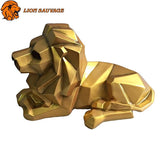 Statue Lion Origami Or