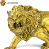 Statuette Cuivre Lion