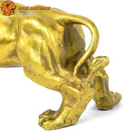 Statuette Cuivre Lion avec details
