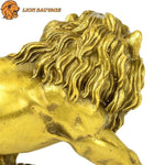 Statuette Lion Cuivre avec details