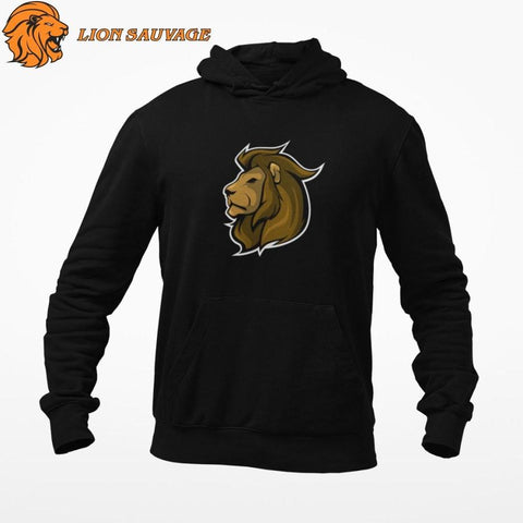 Sweat Roi Lion Logo de Lion Sauvage 