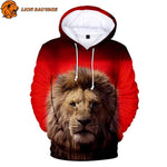 Sweat Roi Lion Rouge de Lion Sauvage 