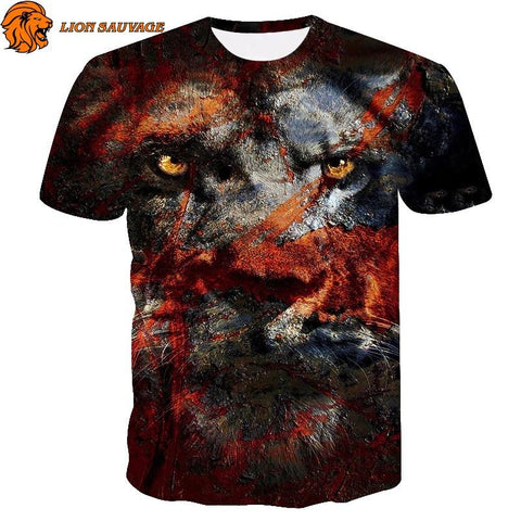 T-Shirt Lion de la Jungle