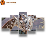 Tableau Girafe Design avec cadre