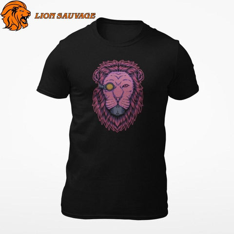 T-Shirt Lion Cyborg Lion Sauvage