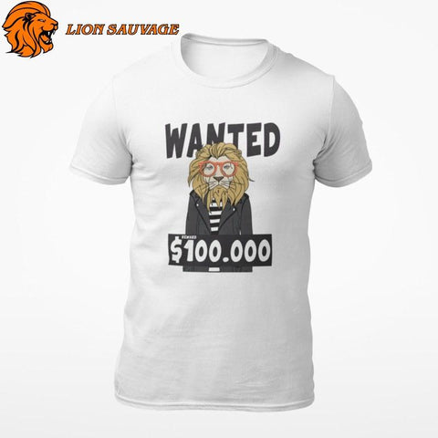 T-Shirt Lion Fugitif Lion Sauvage