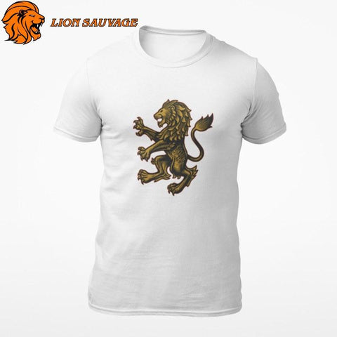 T-Shirt Lion Imprimé Royal Lion Sauvage