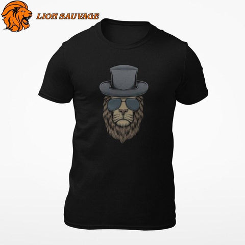 T-Shirt Lion Magie Noire Lion Sauvage
