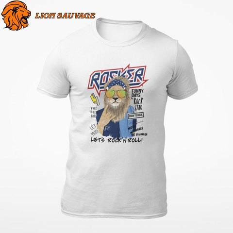 T-Shirt Lion Star Lion Sauvage