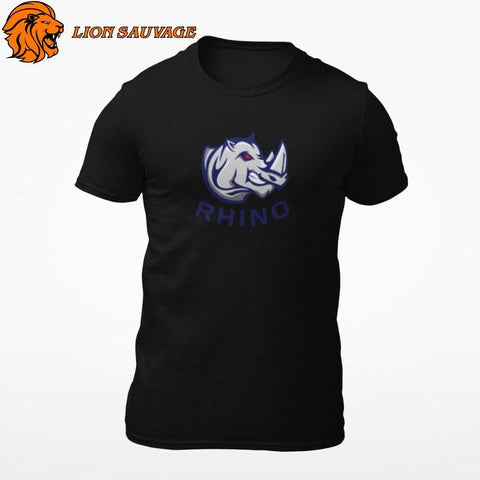T-Shirt Rhinocéros Homme Biker Lion Sauvage