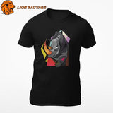 T-Shirt Rhinocéros Multicolore Lion Sauvage