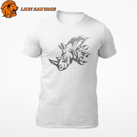 T-Shirt Rhinocéros Tribal Lion Sauvage