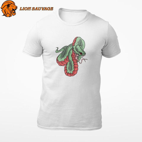 T-Shirt Serpent Agressif Lion Sauvage