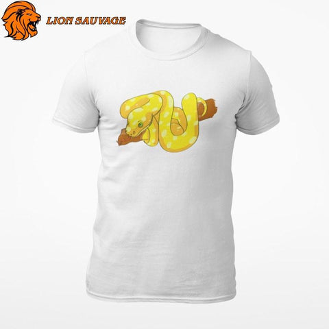 T-Shirt Serpent Boa Blanc Lion Sauvage