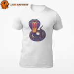T-Shirt Serpent Cobra Multicolore Lion Sauvage