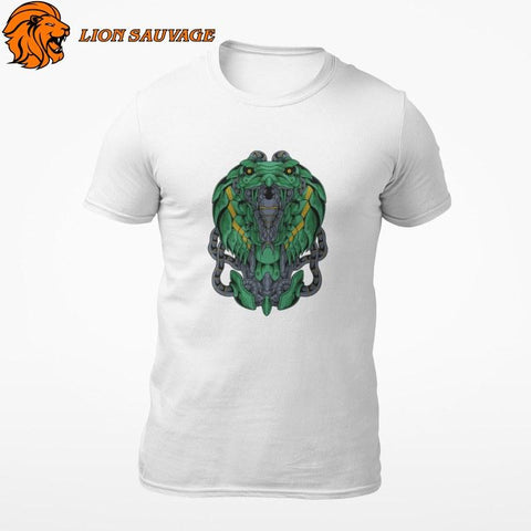 T-Shirt Serpent Machine Lion Sauvage