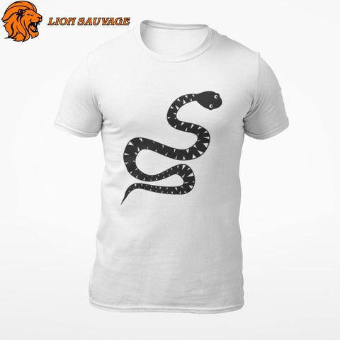 T-Shirt Serpent Noir Lion Sauvage