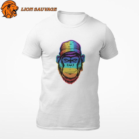 T-shirt Gorille Multicolore en coton