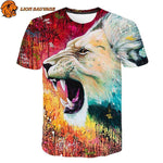 Tee Shirt Lion Imprime