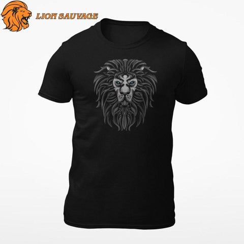 Tee Shirt Lion Maori Noir