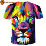 Tee Shirt Lion Multicolore